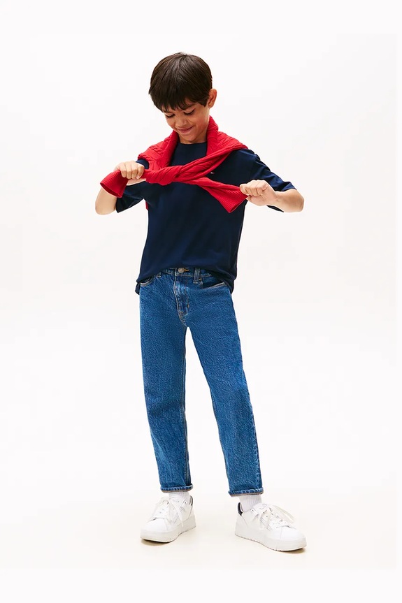 Tommy Hilfiger tričko detské bavlnené KB0KB09646.74.122.9BYA tmavomodrá