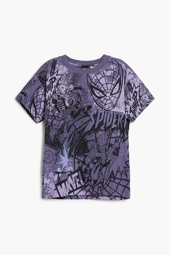 Desigual tricou de bumbac pentru copii 25WBTK03 gri AW25