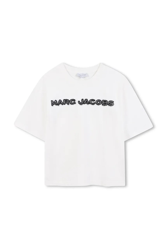 Marc Jacobs tricou de bumbac pentru copii print bej W60644.114.150