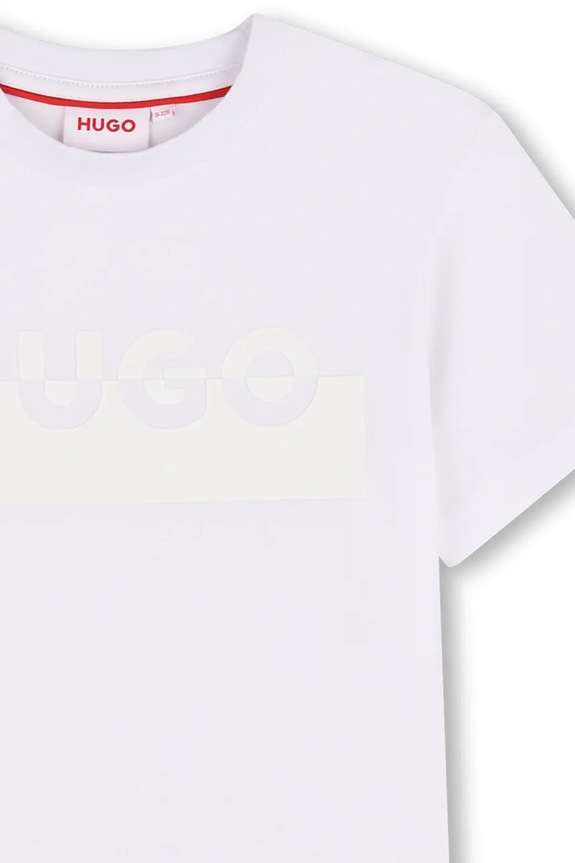 Băieți HUGO tricou de bumbac pentru copii G00433.114.150 alb