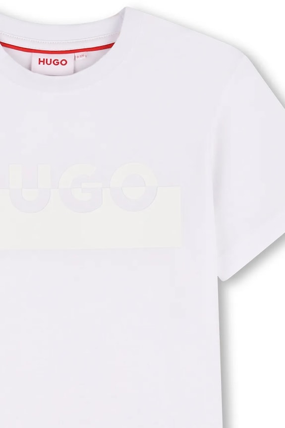 Băieți HUGO tricou de bumbac pentru copii G00433.114.150 alb