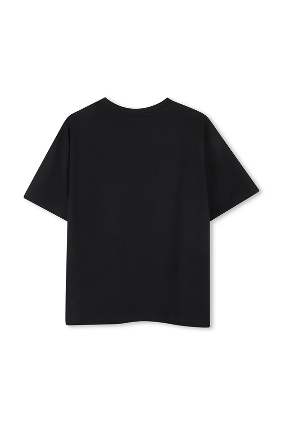 HUGO t-shirt bawełniany dziecięcy G00434.162.174 czarny AW25