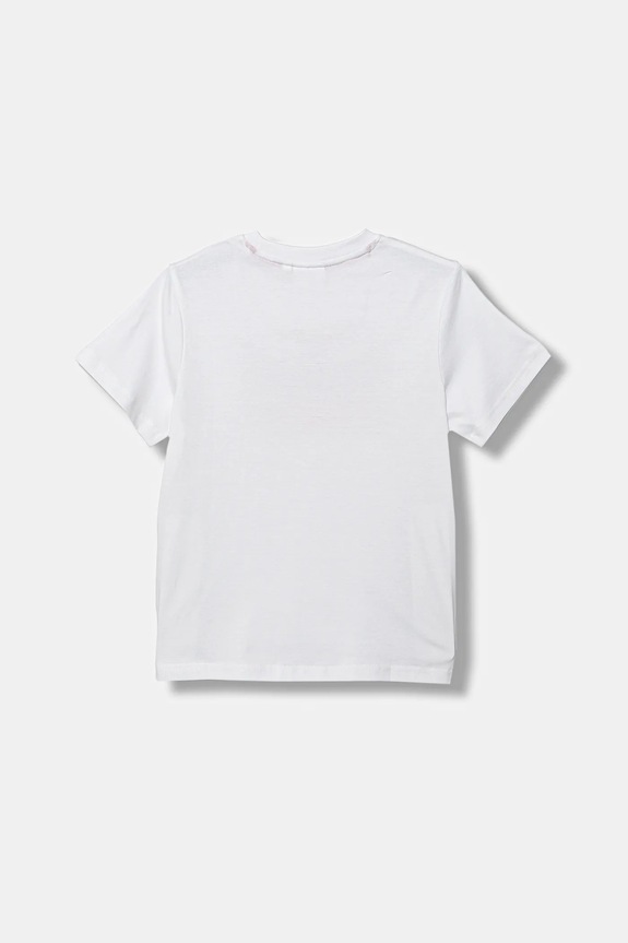 HUGO t-shirt bawełniany dziecięcy G00572.114.150 biały SS26