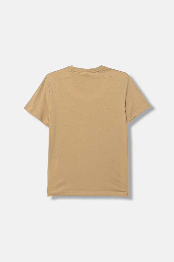 HUGO t-shirt bawełniany dziecięcy G00572.162.174 beżowy SS26