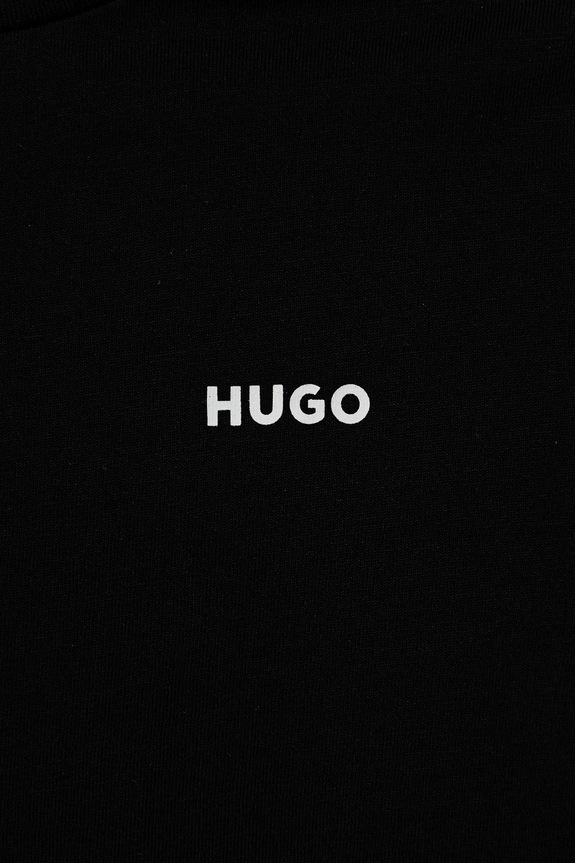 Детска памучна тениска HUGO (2 броя) G00573.102.108 черен