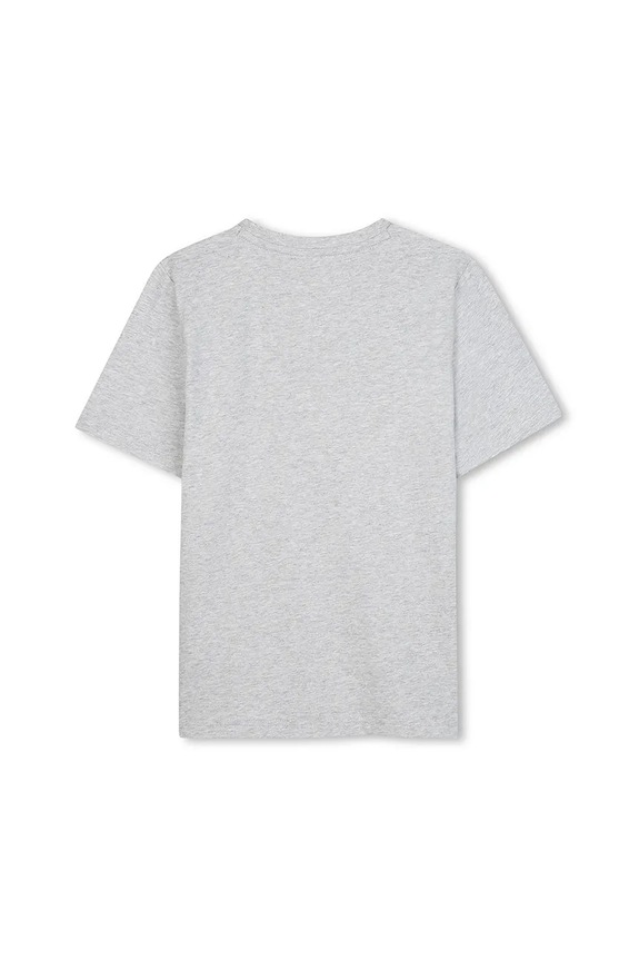 BOSS t-shirt bawełniany dziecięcy J52369.114.150 szary AW25