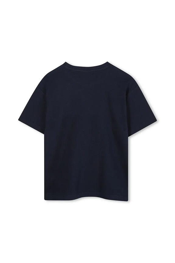 BOSS t-shirt bawełniany dziecięcy J52372.102.108 granatowy AW25