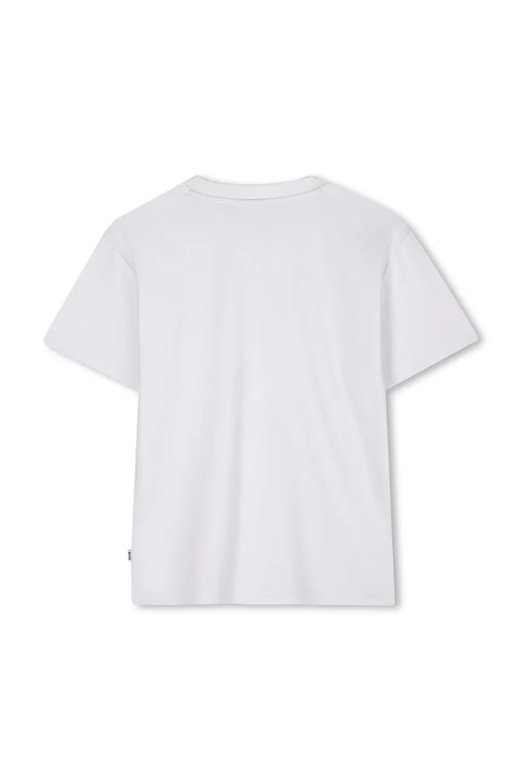 Chłopiec BOSS t-shirt bawełniany dziecięcy J52377.162.174 biały