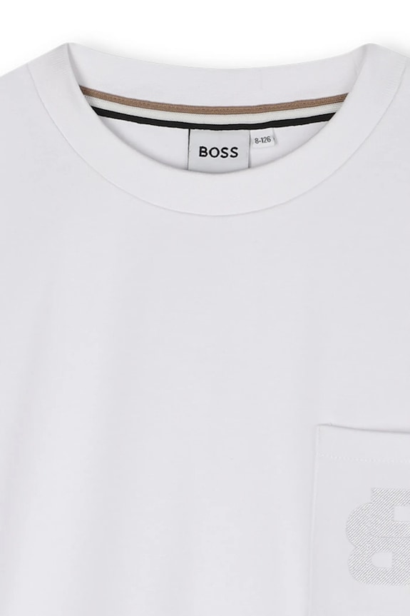BOSS t-shirt bawełniany dziecięcy biały J52377.162.174