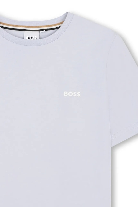 Chłopiec BOSS t-shirt bawełniany dziecięcy 2-pack J52680.102.108 niebieski