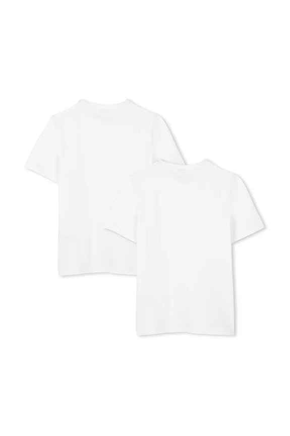BOSS tricou de bumbac pentru copii J52680.114.150 alb SS26