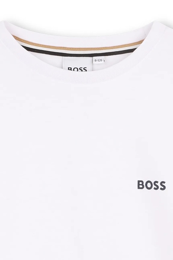 Otroška bombažna kratka majica BOSS 2-pack modra J52680.162.174