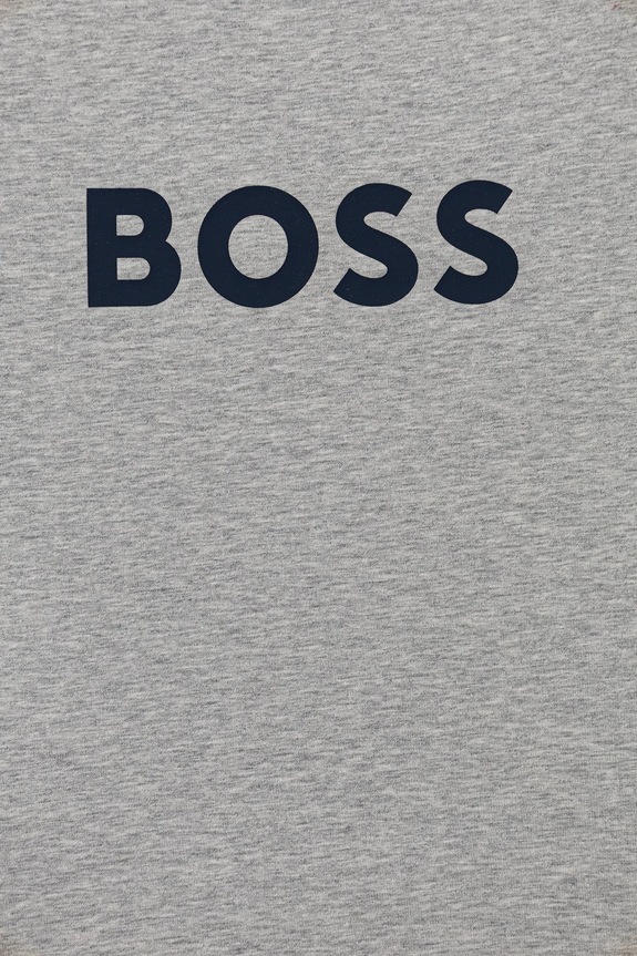 Chłopiec BOSS t-shirt bawełniany dziecięcy J52711.114.150 szary