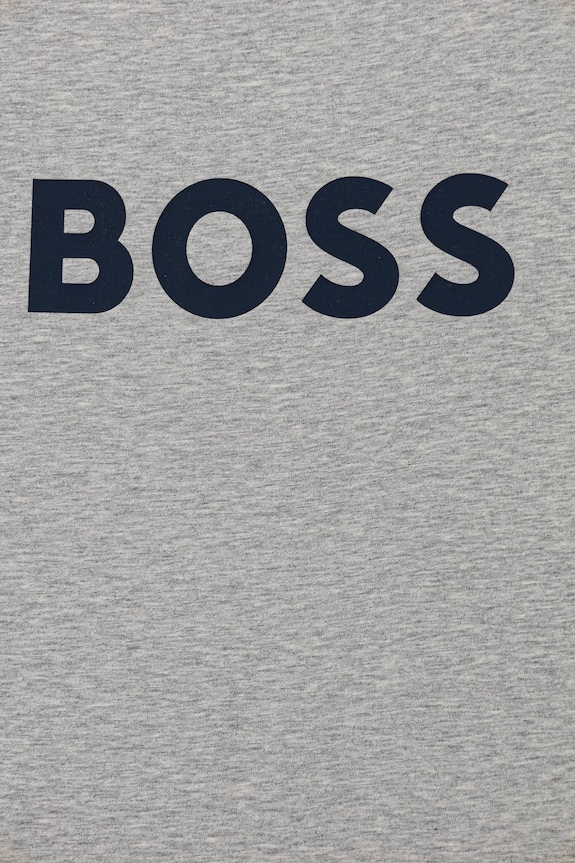 Chłopiec BOSS t-shirt bawełniany dziecięcy J52711.162.174 szary