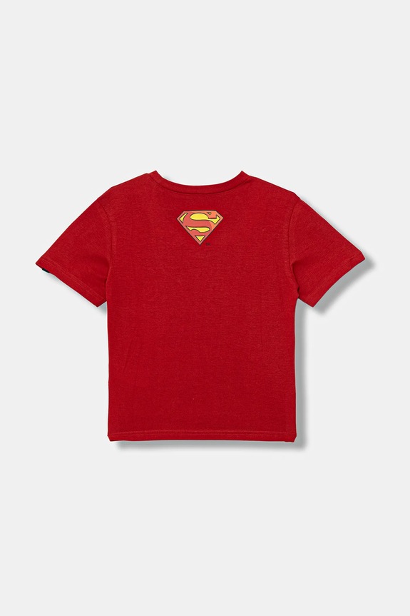 Dječja pamučna majica kratkih rukava United Colors of Benetton 3JERG10JX.P.seasonal crvena AW25