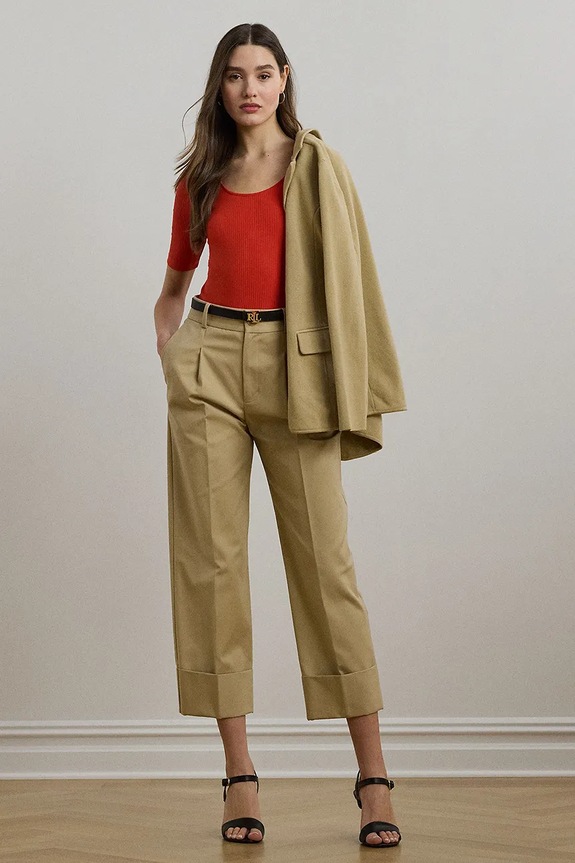 Ρούχα Μπλουζάκι Lauren Ralph Lauren 200970116 κόκκινο