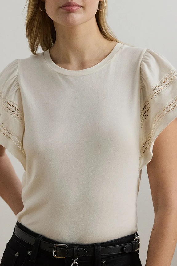 Μπλουζάκι Lauren Ralph Lauren μπεζ 200971088