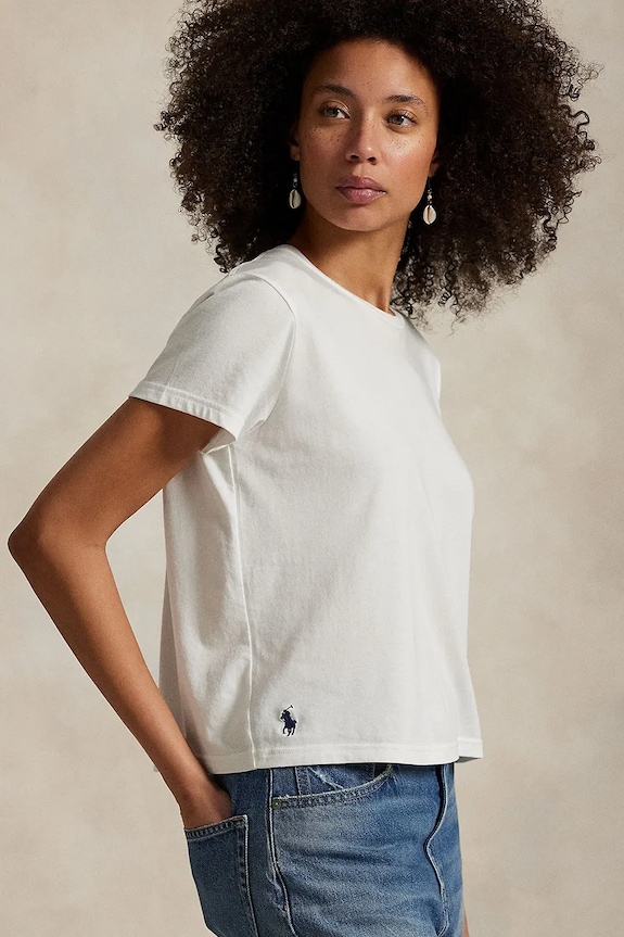 Odzież Polo Ralph Lauren t-shirt 211967102 biały