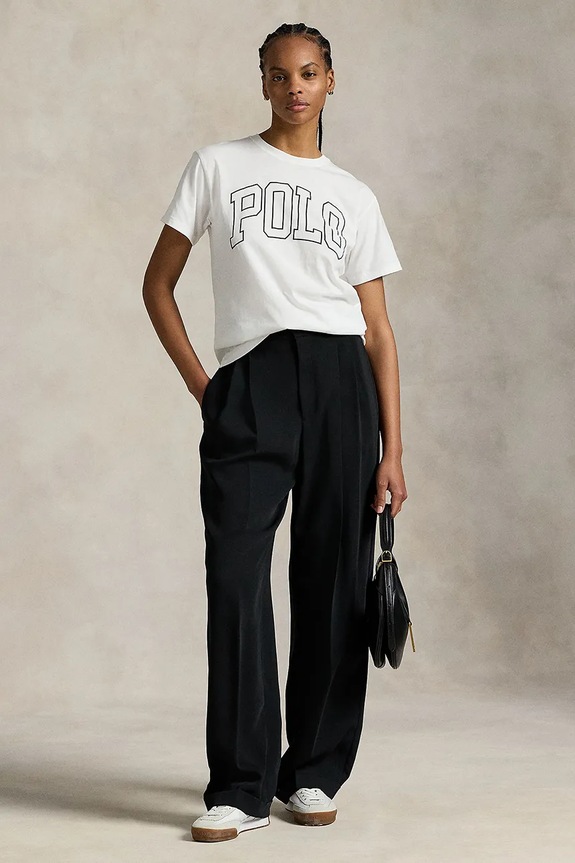 Ρούχα Βαμβακερό μπλουζάκι Polo Ralph Lauren 211971710 λευκό