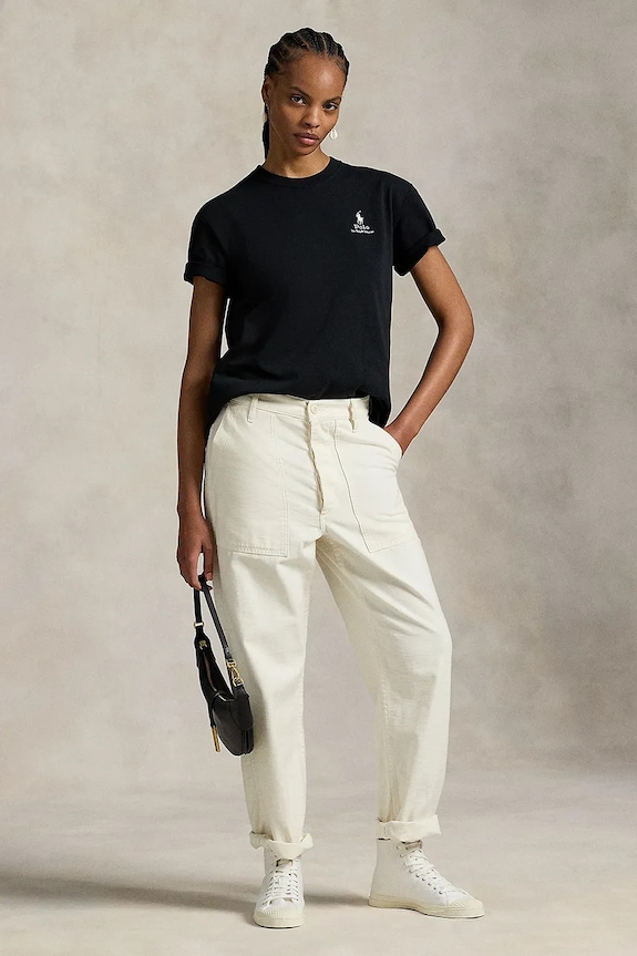 Oblačila Bombažna kratka majica Polo Ralph Lauren 211971712 črna