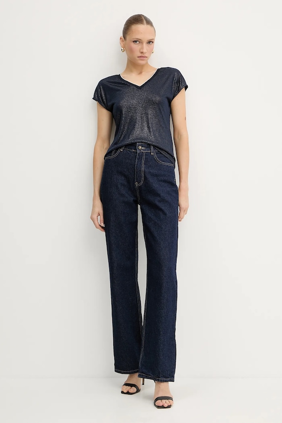 Morgan t-shirt 241.DAGA granatowy SS25