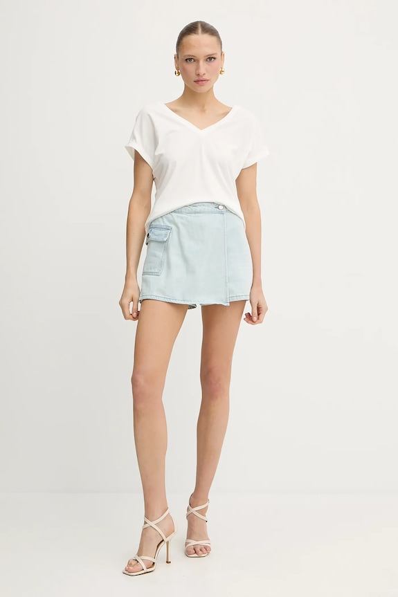 Morgan t-shirt DORINA beżowy SS25