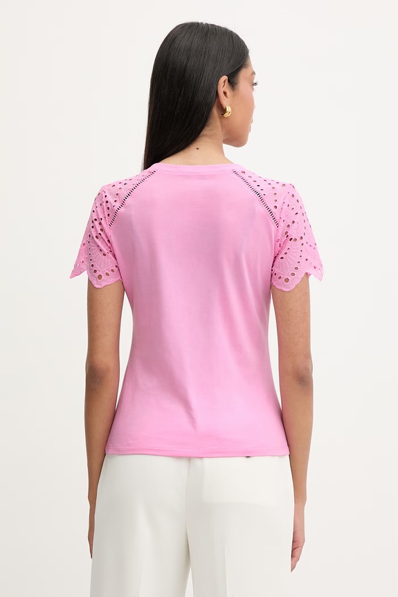 Odzież Morgan T-shirt damski bawełniany 251.DMATY różowy