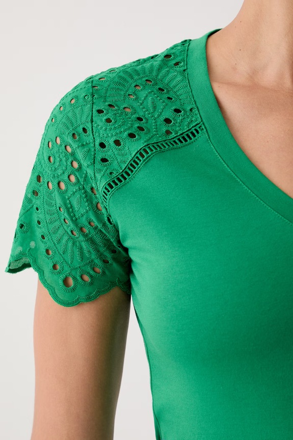 Morgan tricou pentru femei din bumbac 251.DMATY verde