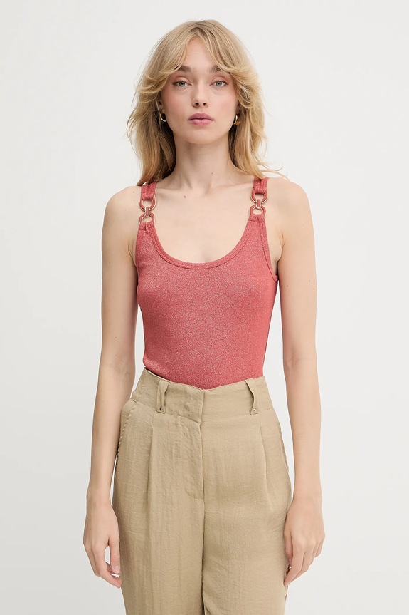 Top Morgan hladký oranžová DIDONI