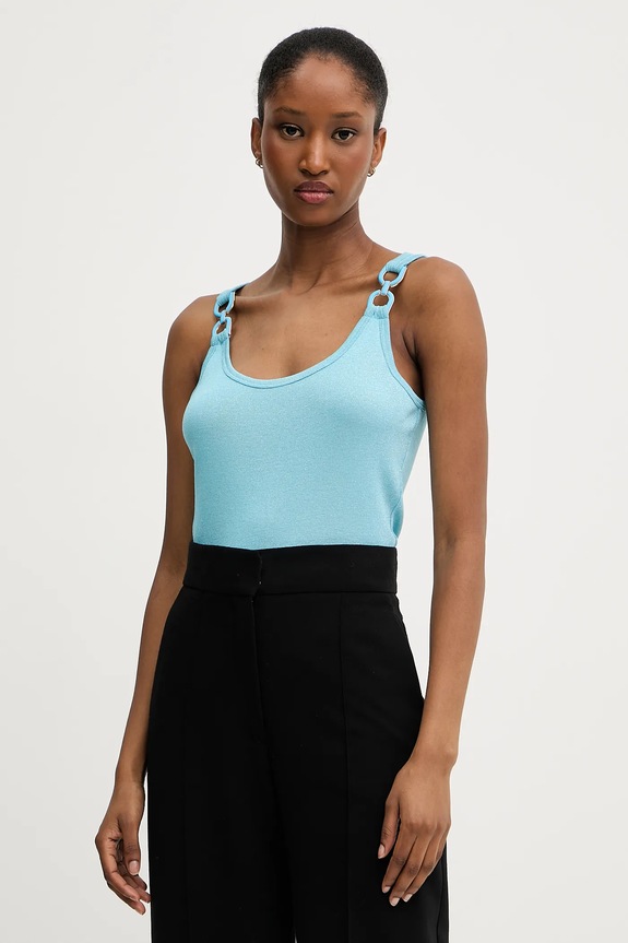 Top Morgan Brez vzorca modra DIDONI