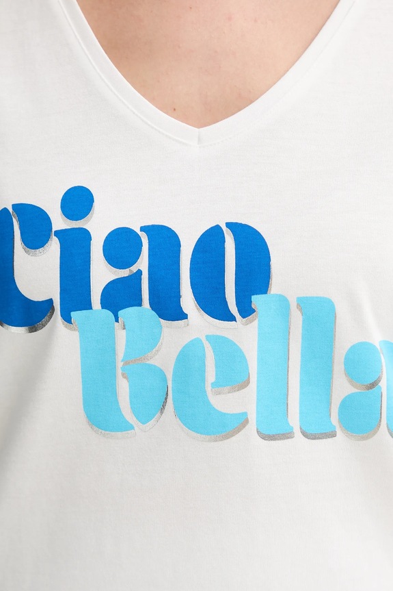 Morgan t-shirt DBELLO fehér