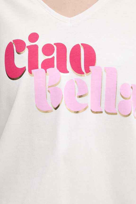 Morgan t-shirt DBELLO fehér