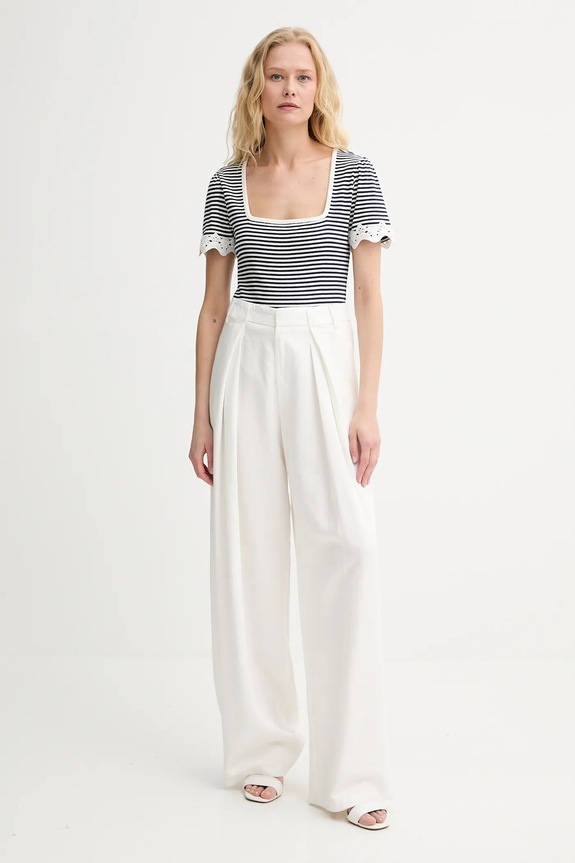 Morgan t-shirt DELSA granatowy SS25
