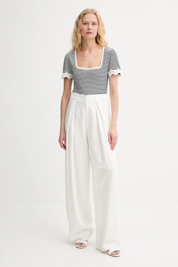 Morgan t-shirt DELSA granatowy SS25