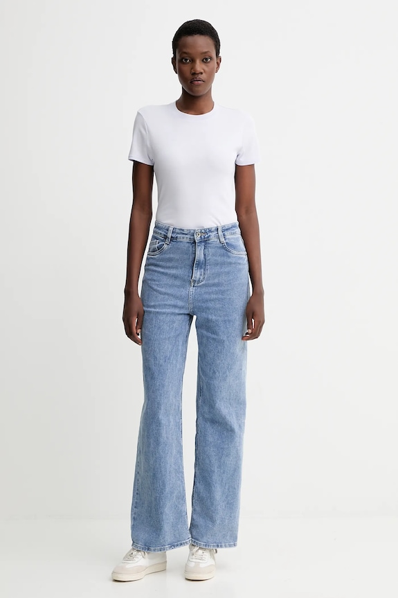 Bavlnené tričko Calvin Klein LV044C216G biela AW25