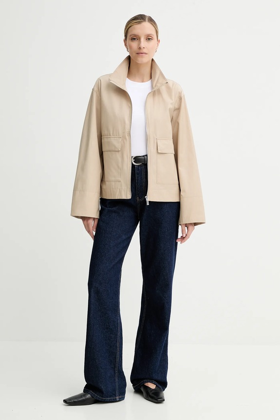 Βαμβακερό μπλουζάκι Calvin Klein LV044C216G λευκό AW25