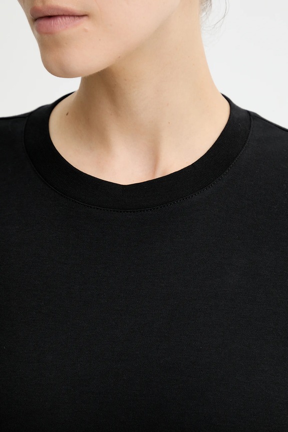 Βαμβακερό μπλουζάκι Calvin Klein LV044C216G μαύρο