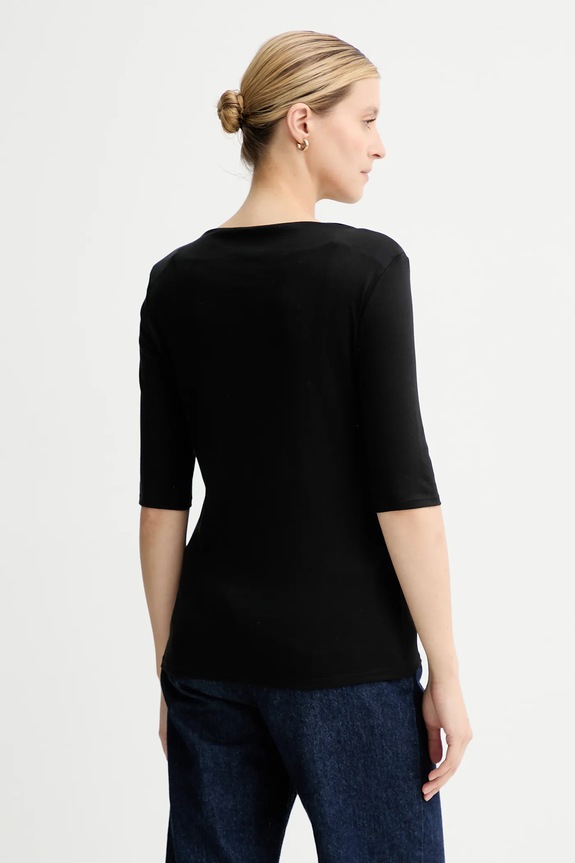 Ρούχα Βαμβακερό μπλουζάκι Calvin Klein LV044C217G μαύρο