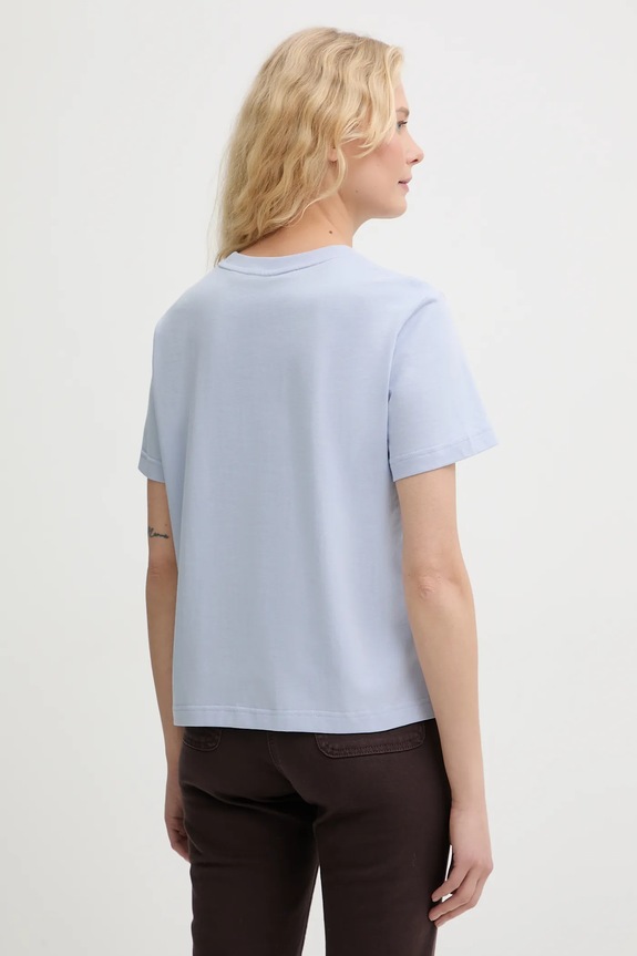 Îmbrăcăminte Calvin Klein tricou de femei din bumbac LV044C905G albastru