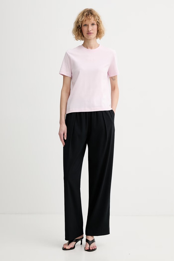 Calvin Klein tričko dámske bavlnené LV044C905G ružová SS26