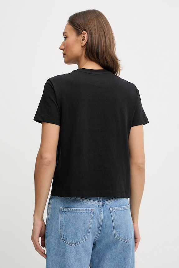 Calvin Klein t-shirt γυναικείο βαμβακερό LV044C905G μαύρο SS26