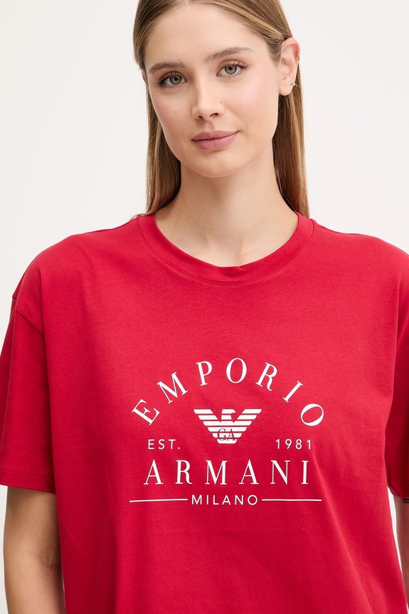 Oblečení Bavlněné lounge tričko Emporio Armani Underwear EW001898.AF15345 červená
