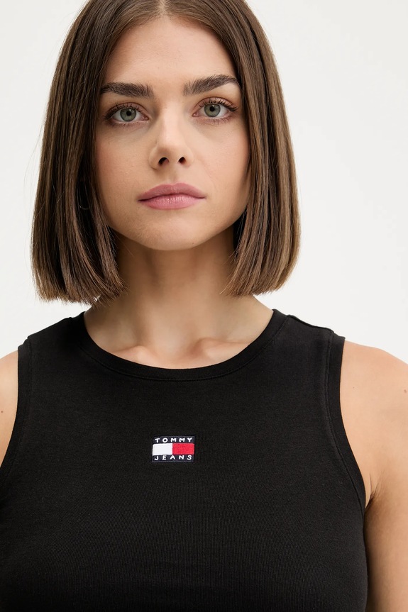 Top Tommy Jeans DW0DW20896 čierna AW25