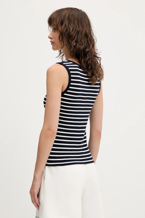 Odzież Tommy Jeans top DW0DW20898 granatowy