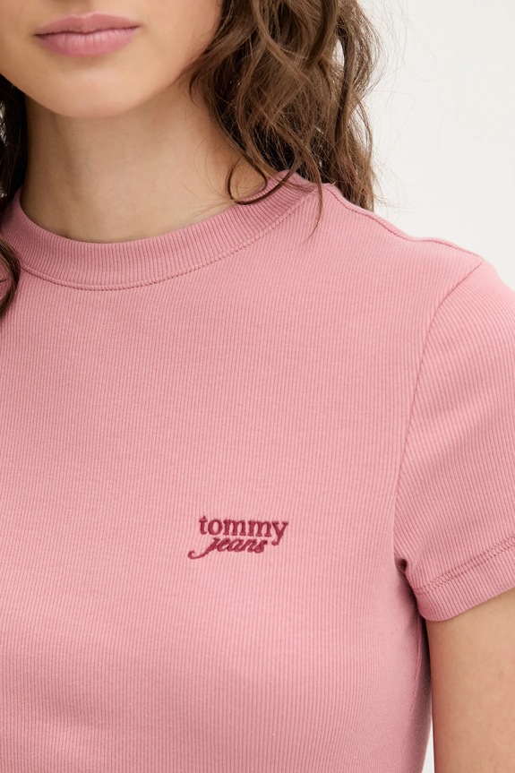 Tričko Tommy Jeans DW0DW20910 růžová