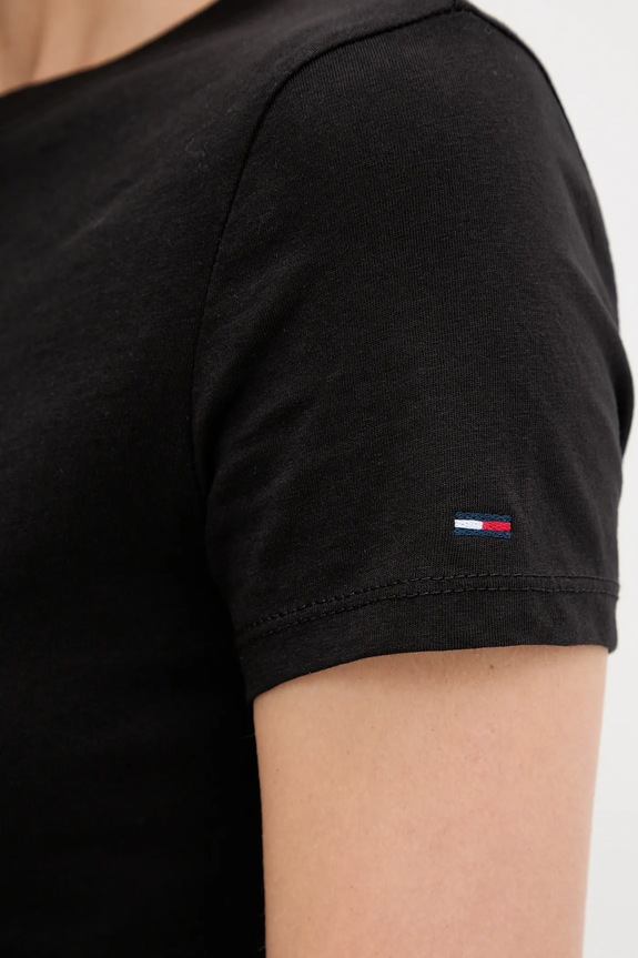 Tommy Jeans t-shirt bawełniany czarny DW0DW21390