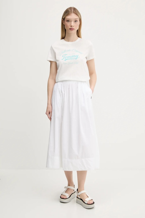 Tommy Jeans t-shirt DW0DW21404 biały AW25