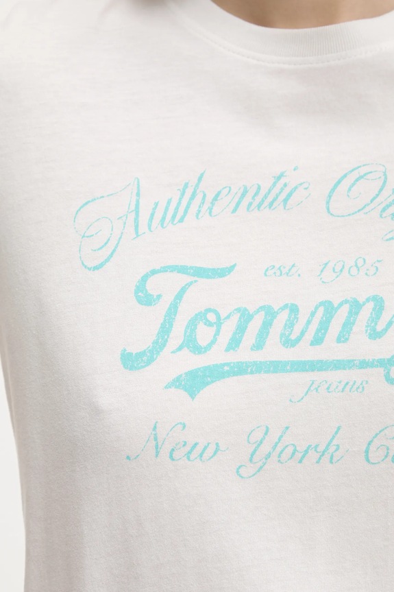 Tommy Jeans t-shirt DW0DW21404 biały
