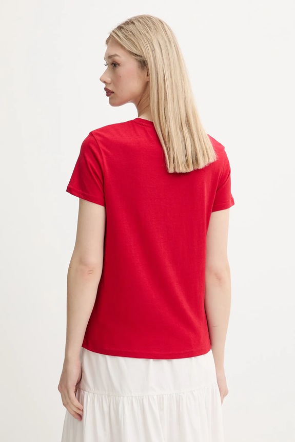 Îmbrăcăminte Tommy Jeans tricou DW0DW21404 rosu