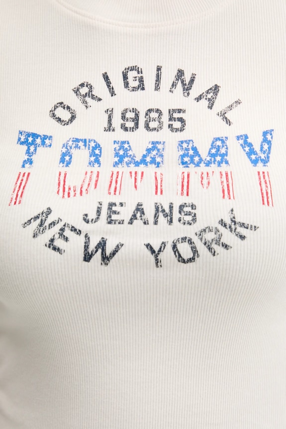 Tričko Tommy Jeans DW0DW21421 béžová